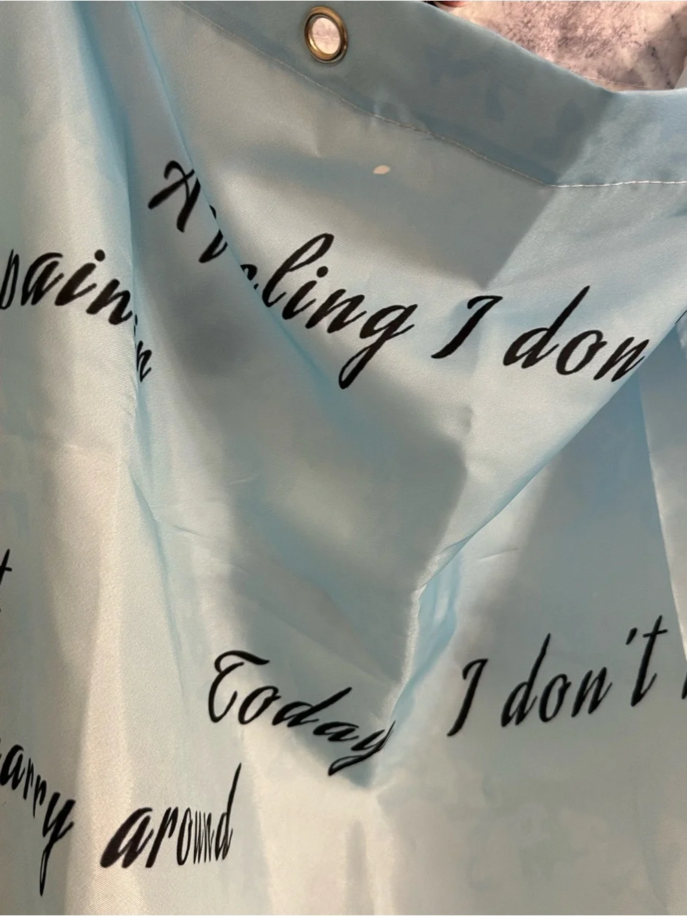 Blue October Fear shower curtain RARE